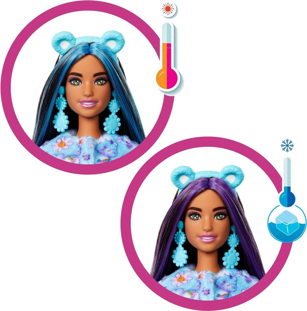 Barbie Ours Violet : Poupée à Changement de Couleur et Mode Réversible - 5