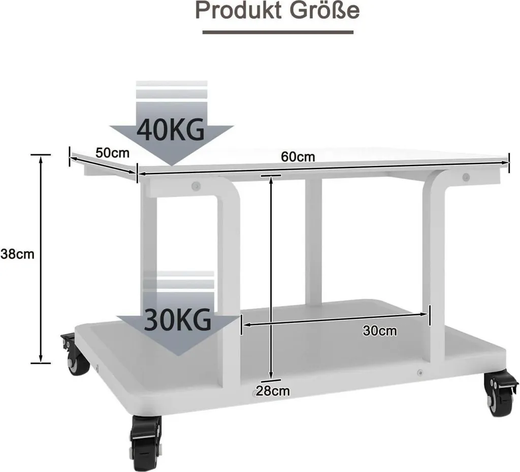 Support d'impression mobile 60x50 cm idéal pour libérer votre bureau - 2
