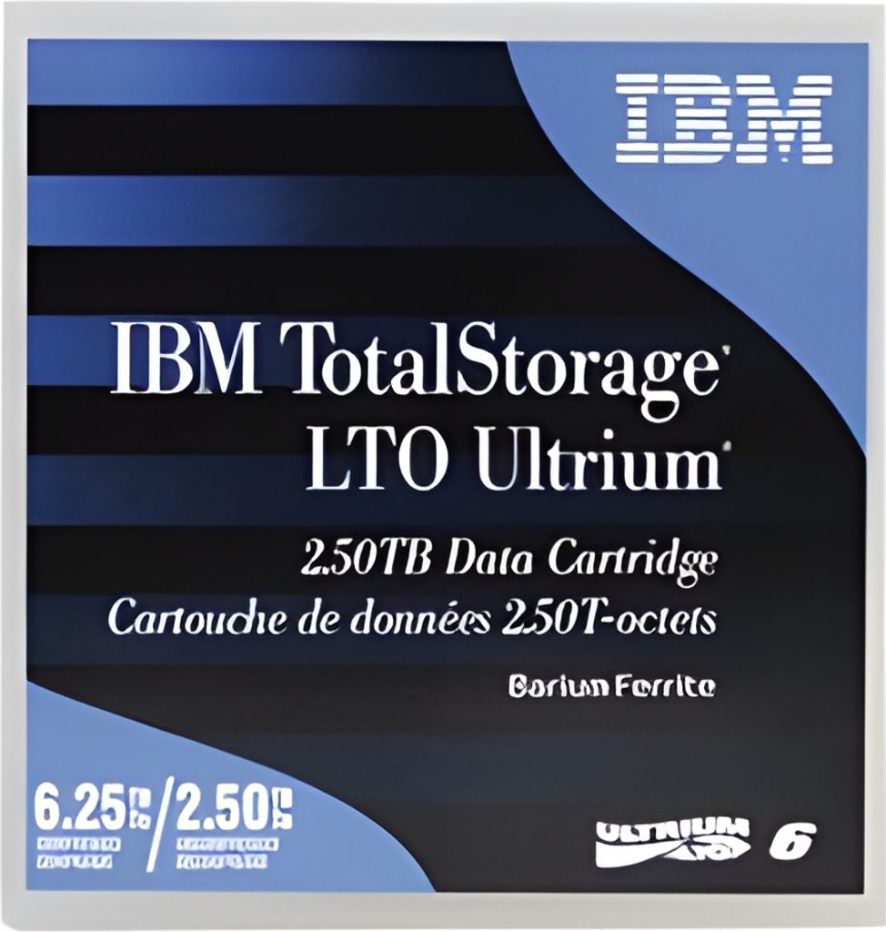 IBM LTO Ultrium 6, 10 - 45 °C, 10 - 80, 885 m, 105.4 x 102 Produktbild 