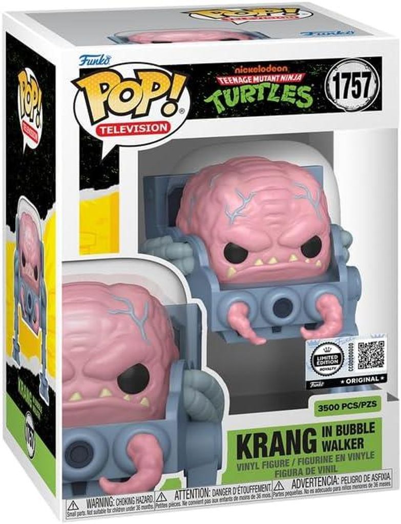 Funko Pop! TV TMNT Krang in Bubble Walker, limitierte Produktbild 