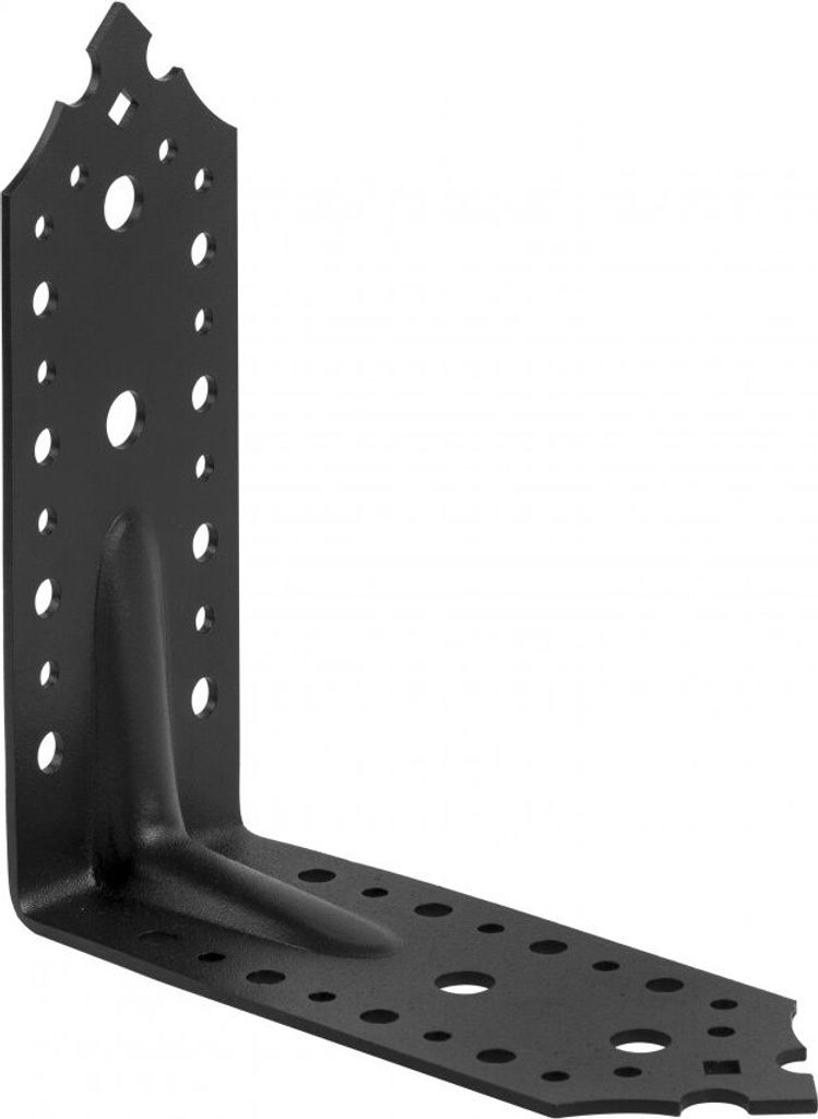 BKshop | Winkelverbinder SDKP 9 - 165x165x65mm - Schwarz - Verzinkt und stabil - Einfache Montage