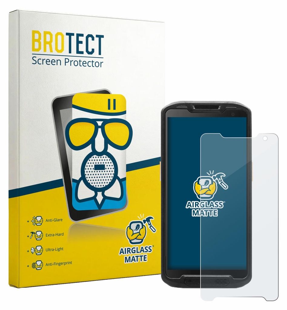 BROTECT Entspiegelungs Schutzglas für Point Mobile PM84P Schutzfolie Panzer Folie Glas Display Schutz matt