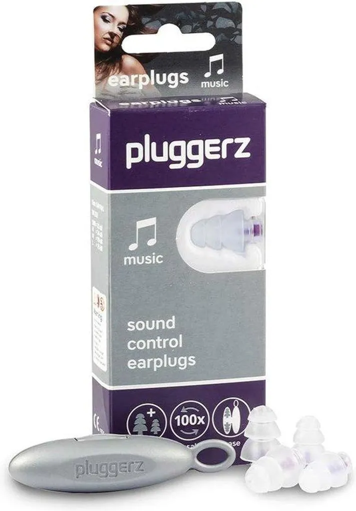 Bouchons d'oreille musique 22 dB ErgoPlug - 2 paires pour festival