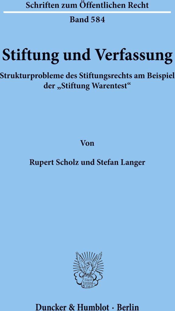 Stiftung und Verfassung.