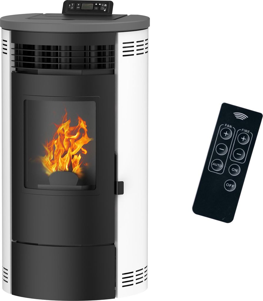 Vzduchová kamna na pelety Flavia 15 kW Sannover White Obrázek produktu 