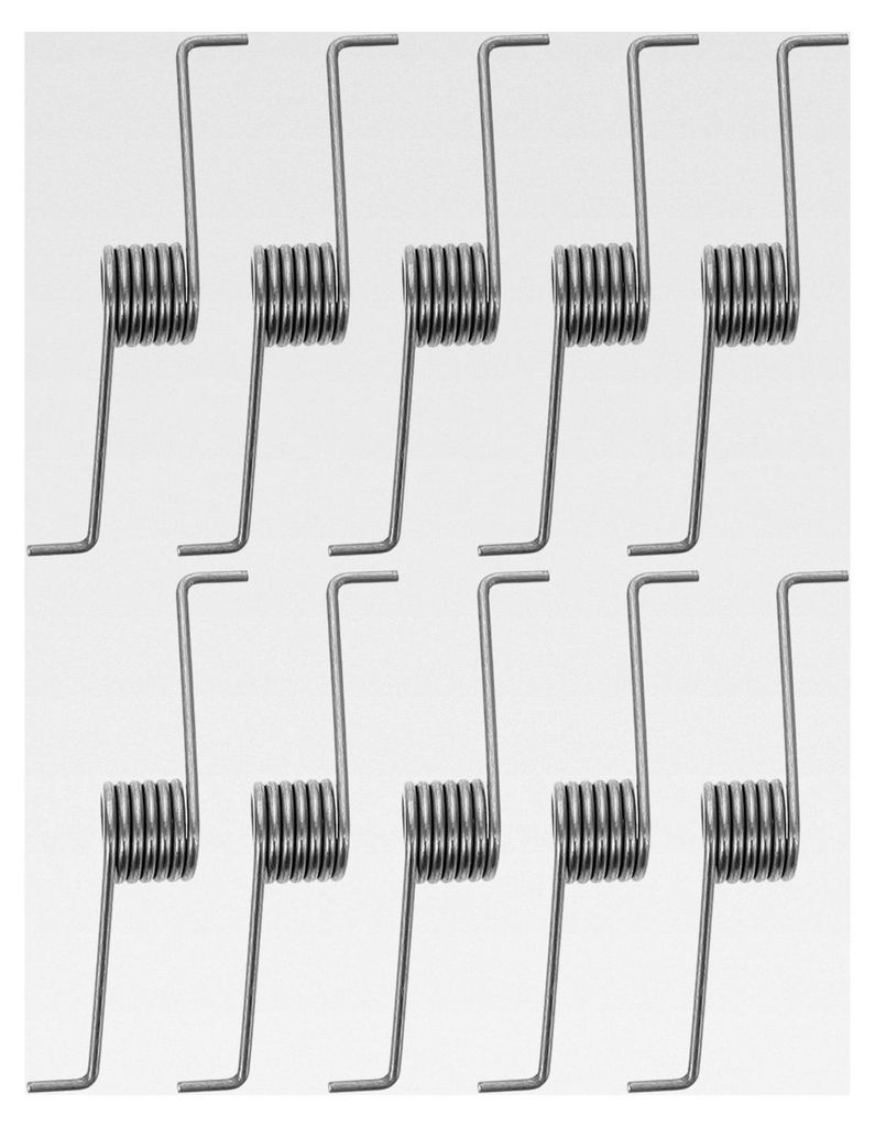 10 Stück Torsionsfedern aus Edelstahl für Mülleimer mit Fußpedal-Öffnungsmechanismus
