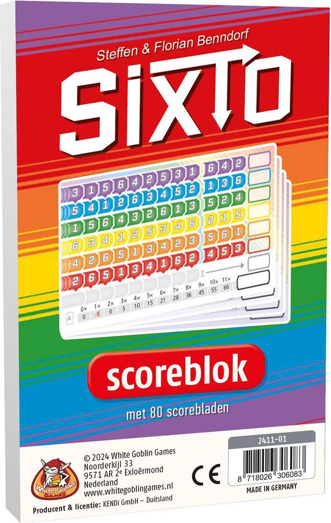 White Goblin-Spiele Sixto-Blöcke – Punkteblock