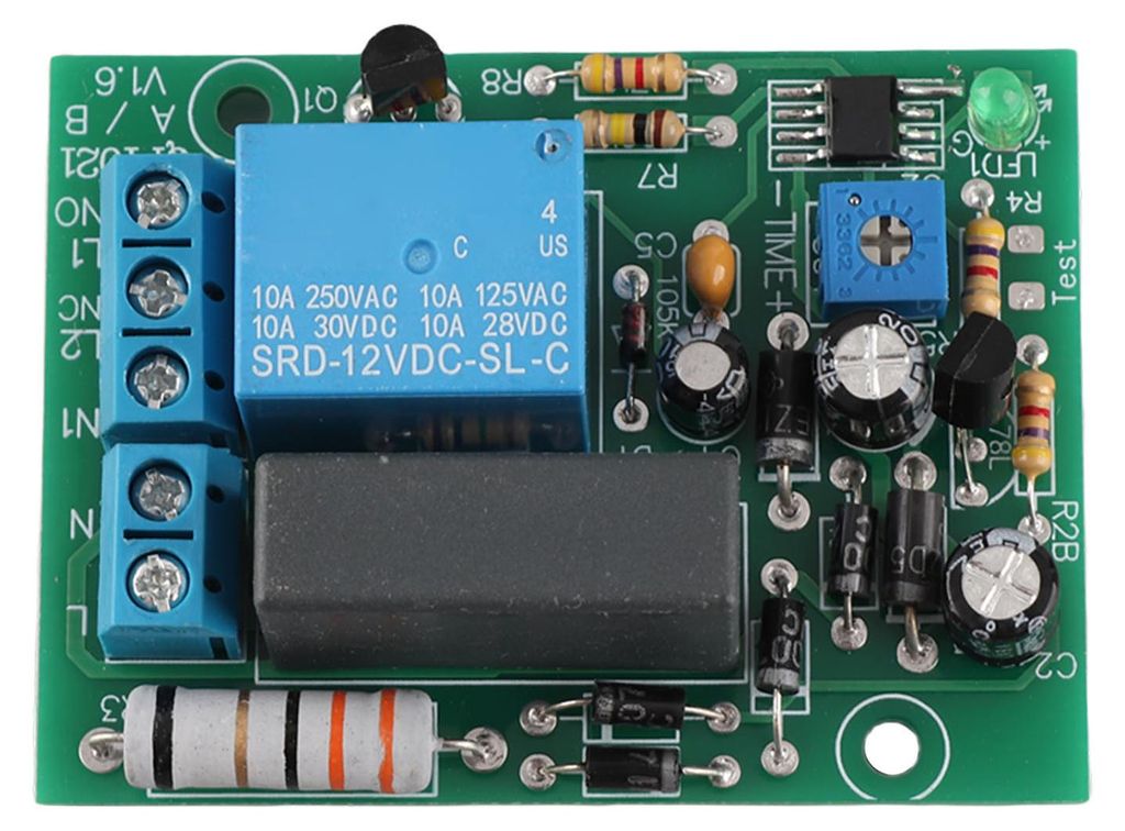 220 VAC Timer Delay Switch Modul einstellbares Timing ausgeschaltetes Board (0 10 min.)