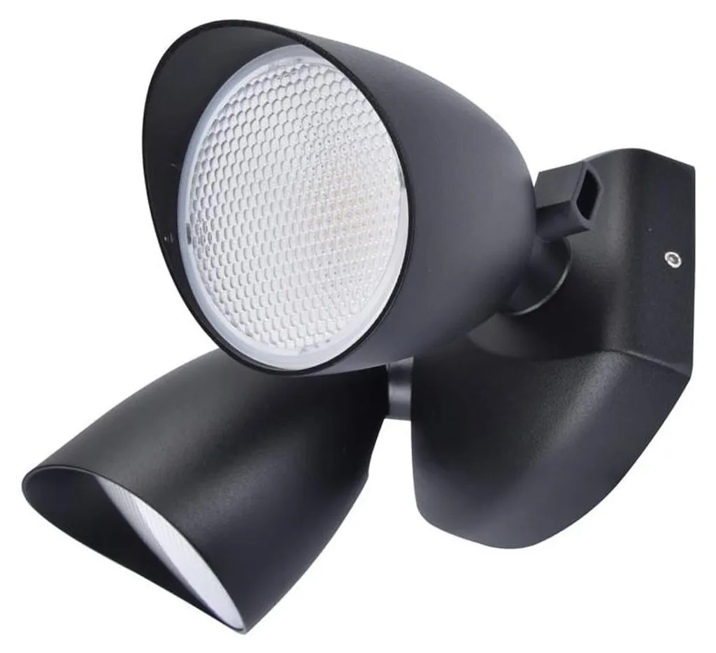 Luminaire Mural Extérieur LED Orientable IP54 Noir 1700lm Lutec Shrimp