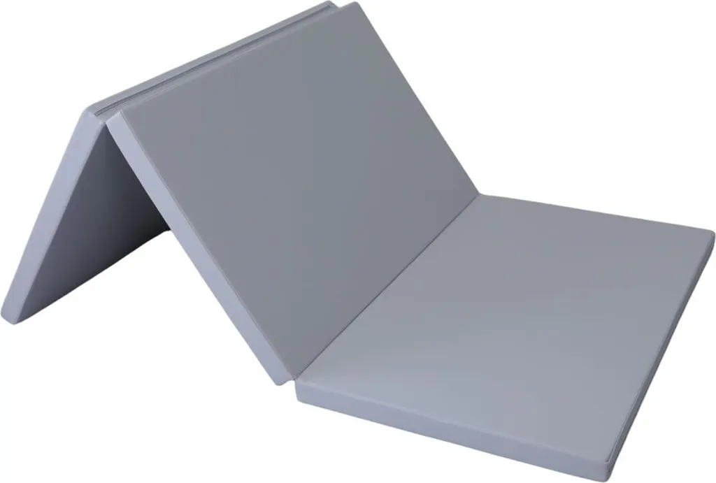 Tapis de gymnastique Satellite gris anti-douleur 5 cm épaisseur pliable