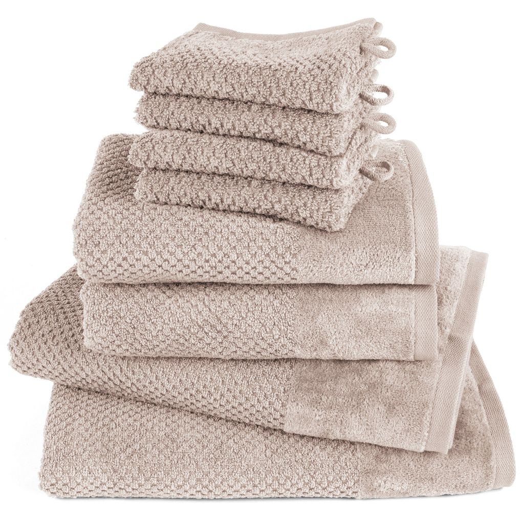 Pure Label 8-TLG Handtücher Set mit Aufhängeschlaufen aus Produktbild 