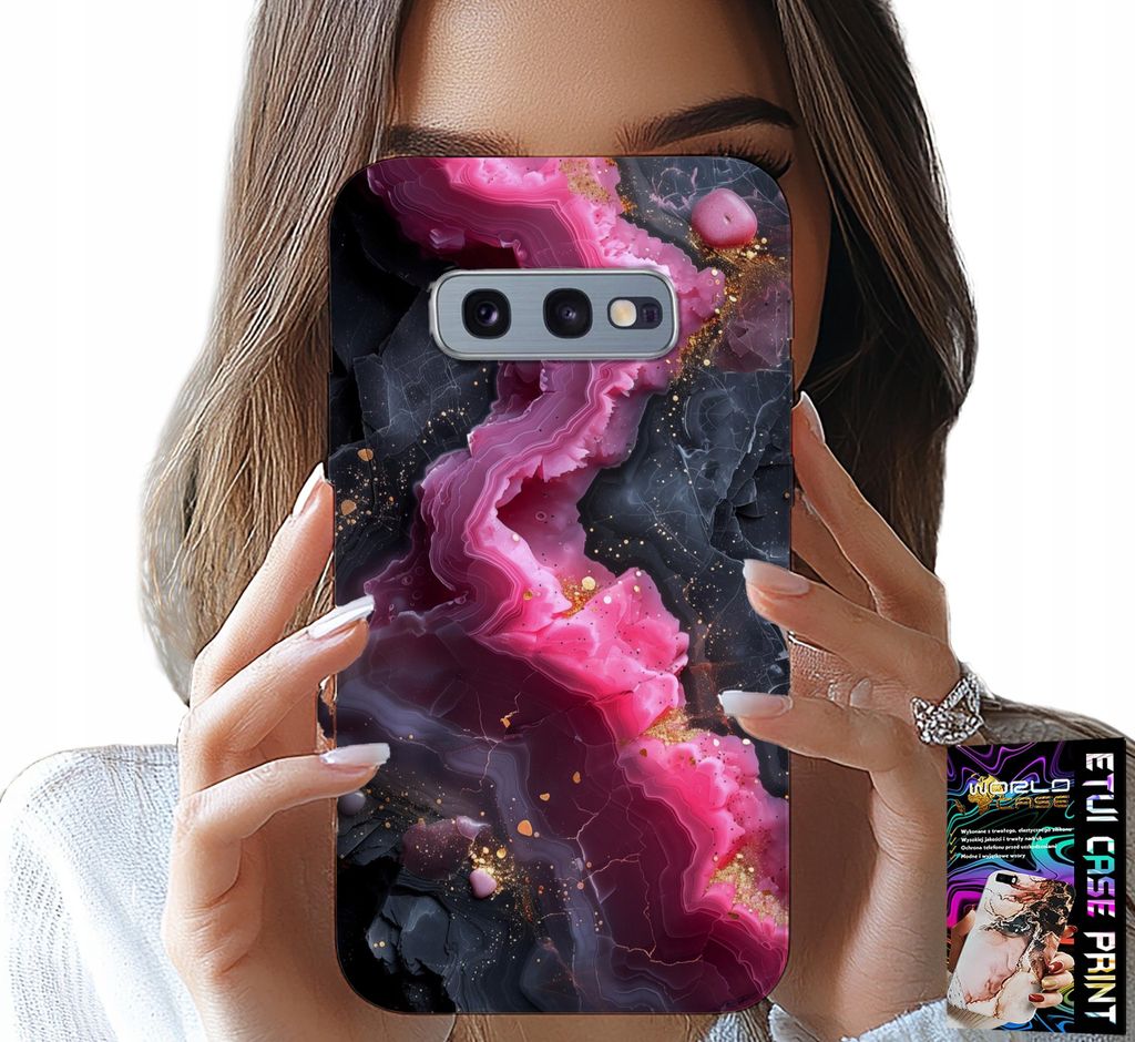 Hülle Für Samsung Galaxy S10E - Rosa Marmorrücken, Modische Designs