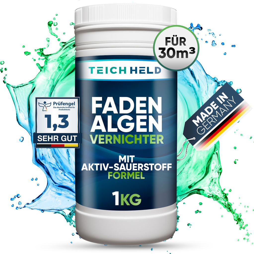 Fadenalgenvernichter Teich 1 kg – Anti-Algenmittel für Fisch- & Gartenteich