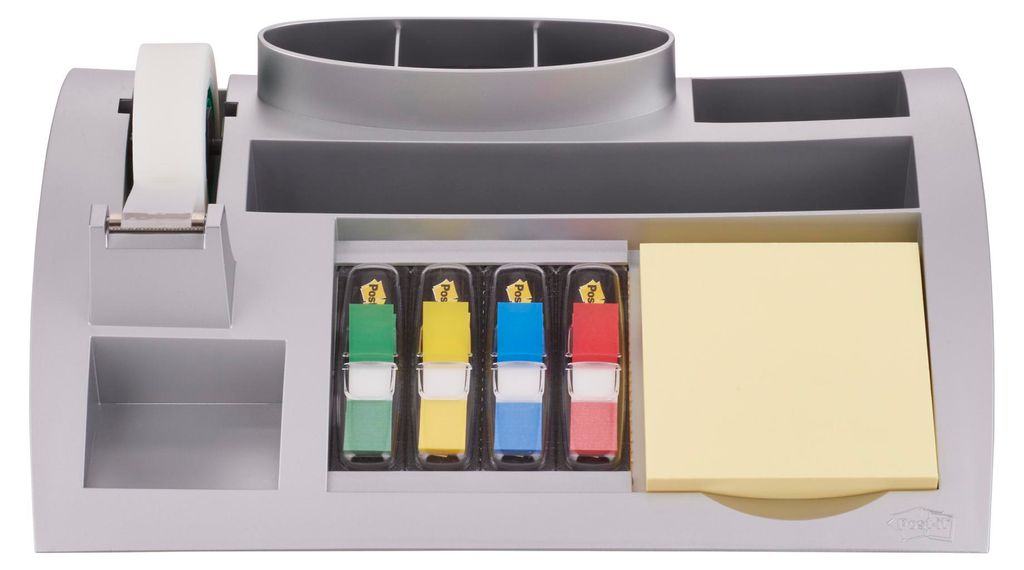 Post-it® Tisch-Organizer mit Post-it® Notes, Index und Produktbild 