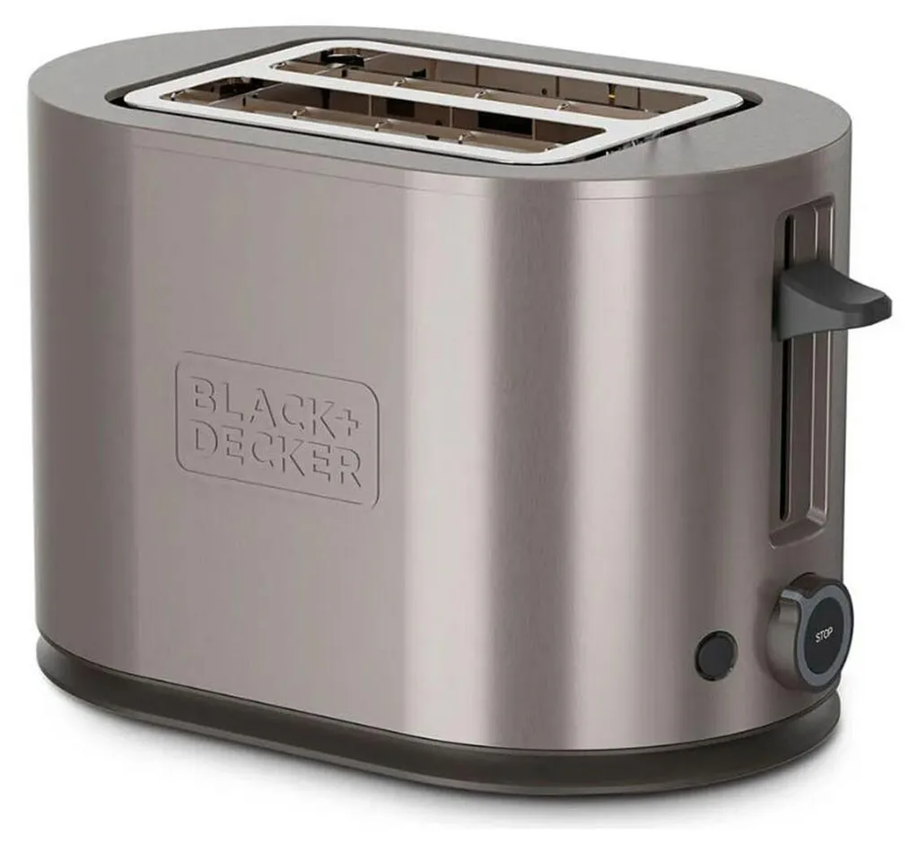 Grille-pain Inox 900W BLACK+DECKER BXTOA901E avec fentes extra-larges
