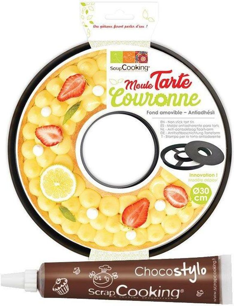 Tortenform Krone Ø 30 cm + Schokoladenstift