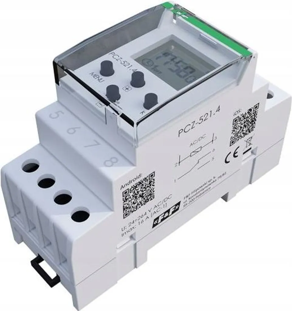 Interrupteur horaire programmable 1 canal PCZ-521.4 - Programmation NFC