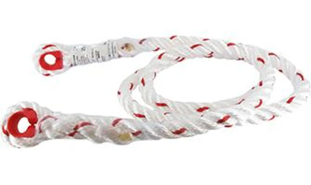 Corde de maintien au travail en polyamide ø 14 mm longueur 1,5 mètre