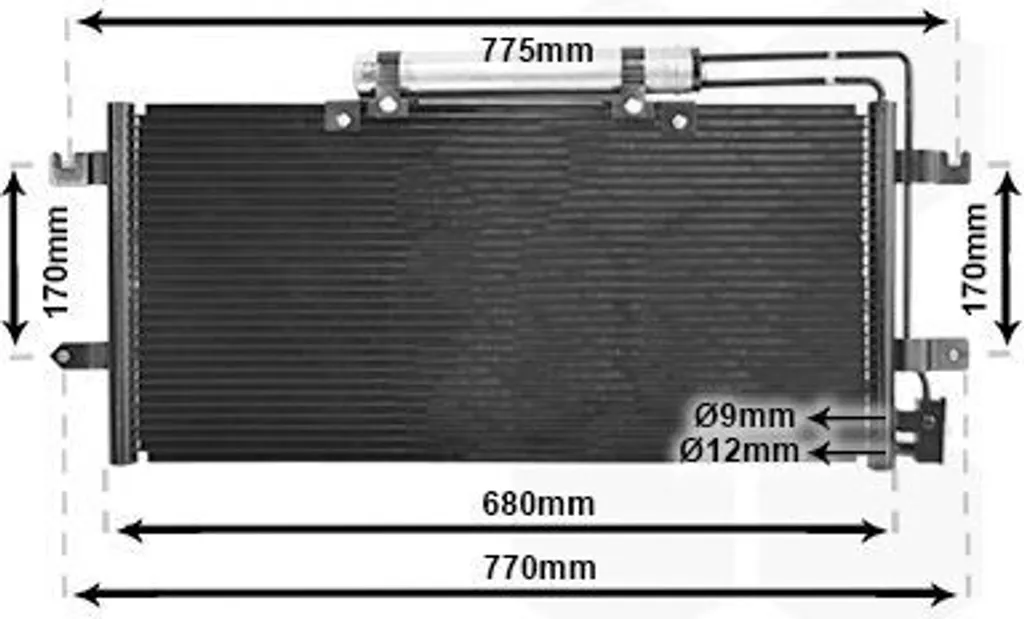 Condenseur de climatisation pour réparer le froid de votre VW Transporter IV