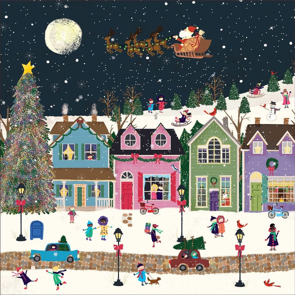 GALISON Quadratisches Puzzle Winter Wonderland 500 Teile Produktbild 