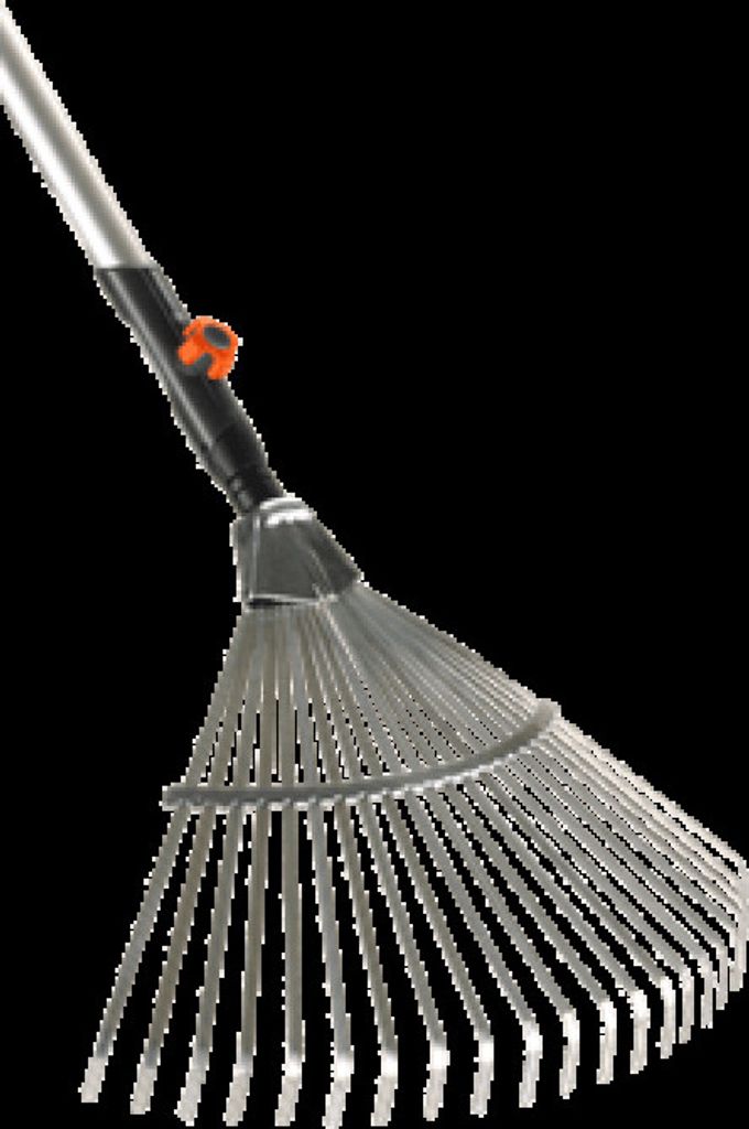 Gardena 3022-20, záhradné hrable, Čierna, Nerezová oceľ, Obrázok produktu 