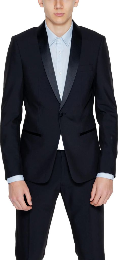 Antony Morato Herren Sakko Schwarz 473999 : Größe - 52 Größe: 52
