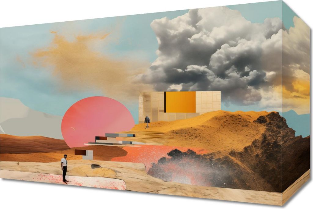 Bild 30x20cm Architektur im Chaos