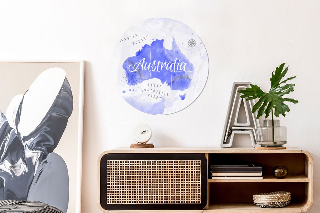 MuchoWow - Wand Kreis - Das Schlafzimmer - Die Bilder - Wandmalerei - Kunst für das Haus - das Plastik