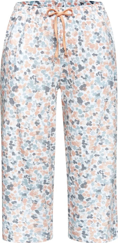 Vivance Dreams Caprihose orange-graublau-gepunktet Größe 36/38