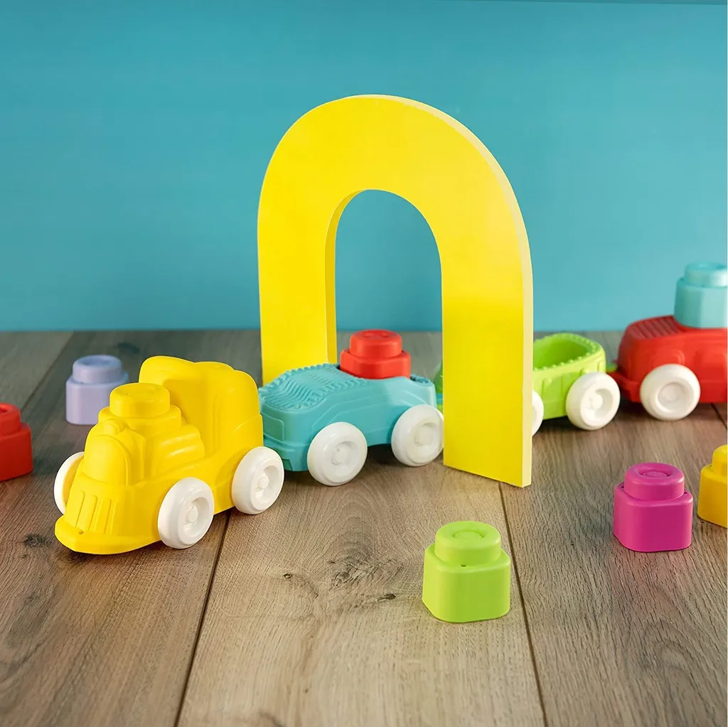 Jouet de construction train Soft Clemmy Junior 12 pièces pour bébé - 4