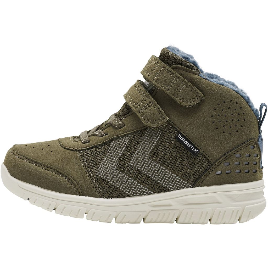 hummel Crosslite hummelTEX Mid-Top Winter Sneaker wasserabweisend gefüttert Kinder 6086 - dark olive 29