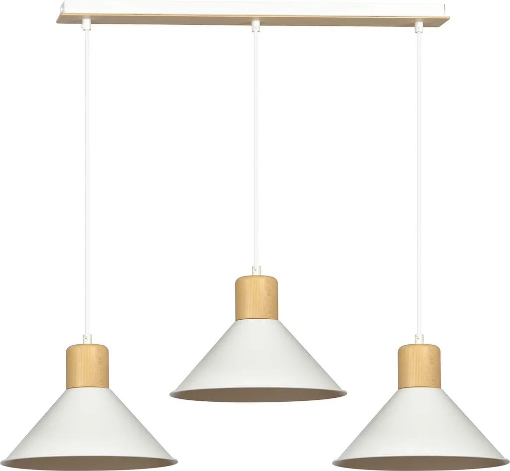 Lustre Emibig ROWEN 3 BLANC 1045/3 - Suspension 3xE27 60W Design Chic