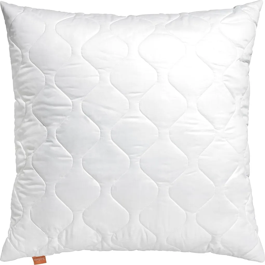 Sleepling Cuscino 80x80 Bianco 1.2kg: Rigidità Extra per Dormire di Lato