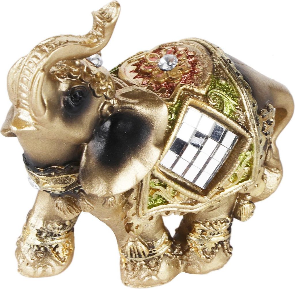 Lucky Feng Shui Green Elephant Statue Skulptur Vermögen Figurengeschenk Home Dekoration (en)