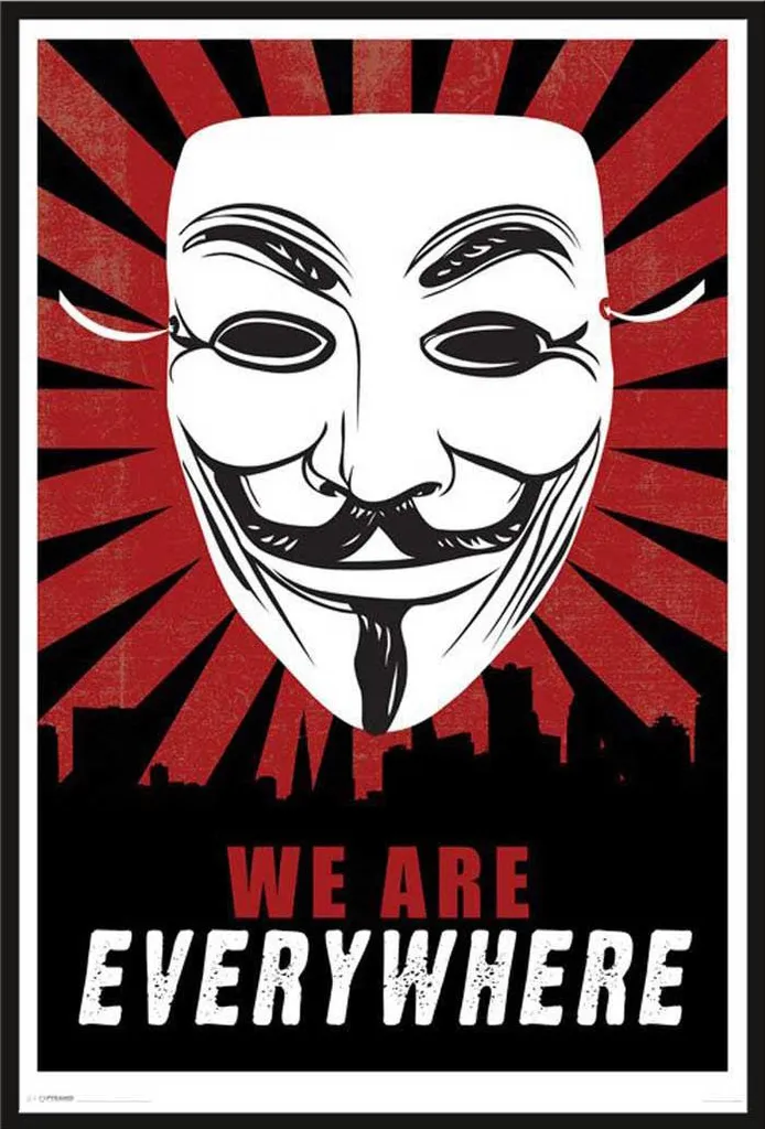 Cadre Photo Shinsuke avec Affiche Guy Fawkes pour Décoration Bureau Urbain