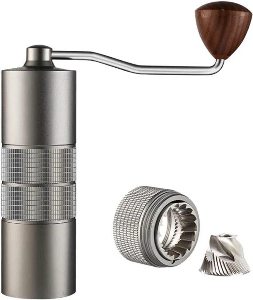 Moulin à café manuel réglable en acier inox - Double roulement intégré