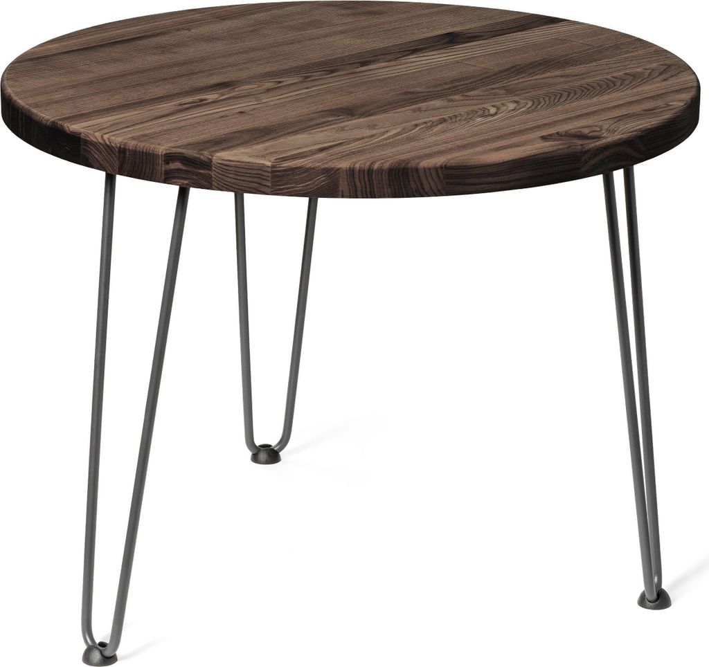 LAMO Manufaktur Couchtisch rund aus Holz 60 cm | Beistelltisch couch | Nachttisch Holz, Wohnzimmertisch klein, Kaffeetisch | Stärke: 28 mm, Farbe:...