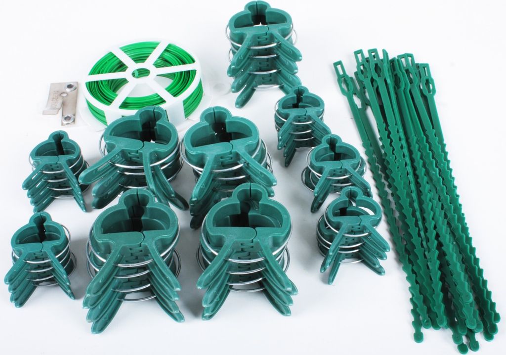 61 Pflanzenclips Set Bindedraht Pflanzenhalter Produktbild 
