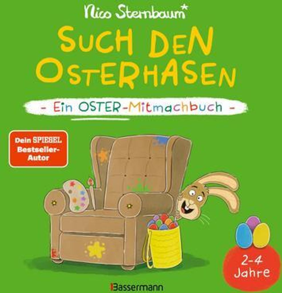 Such den Osterhasen. Ein Oster-Mitmachbuch. Zum Schütteln, Produktbild
