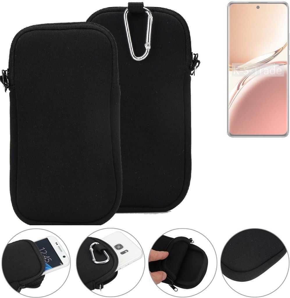 K-S-Trade Neopren-Hülle Handyhülle kompatibel mit Oppo A3 Pro CPH2639 Schutzhülle Neoprenhülle Sleeve Schutz-Hülle Gürtel Tasche Case Holster