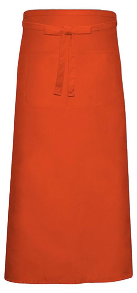Link Kitchen Wear - Bistroschürze, Vordertasche LT5042 (Einheitsgröße) (Orange)
