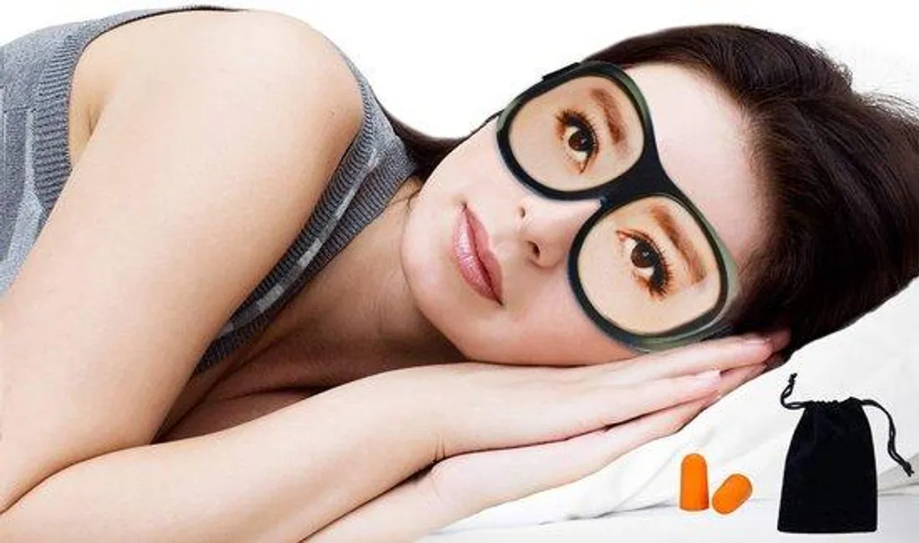 Masque de sommeil avec pochette offerte - Masque de nuit occultant et doux