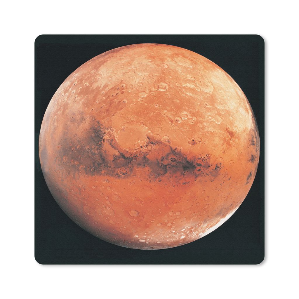 MuchoWow Mauspad Mousepad Der Planet Mars vor einem schwarzen Hintergrund 30x30 cm - Mousepads - Maus Mat - Pad - Mausunterlage - Gaming