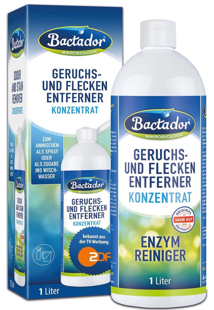 Bactador Enzymreiniger Konzentrat 1L - Geruchsentferner & Produktbild 