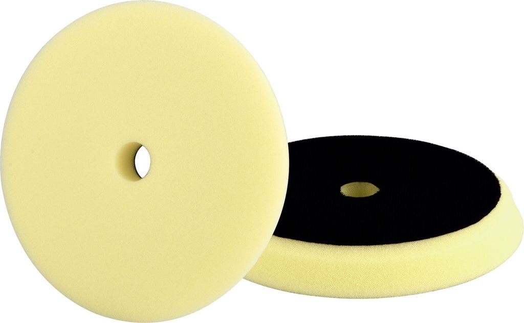 Kotouč leštící pěnový, orbitální, T80, žlutý, 150x25mm, suchý zip ?127mm