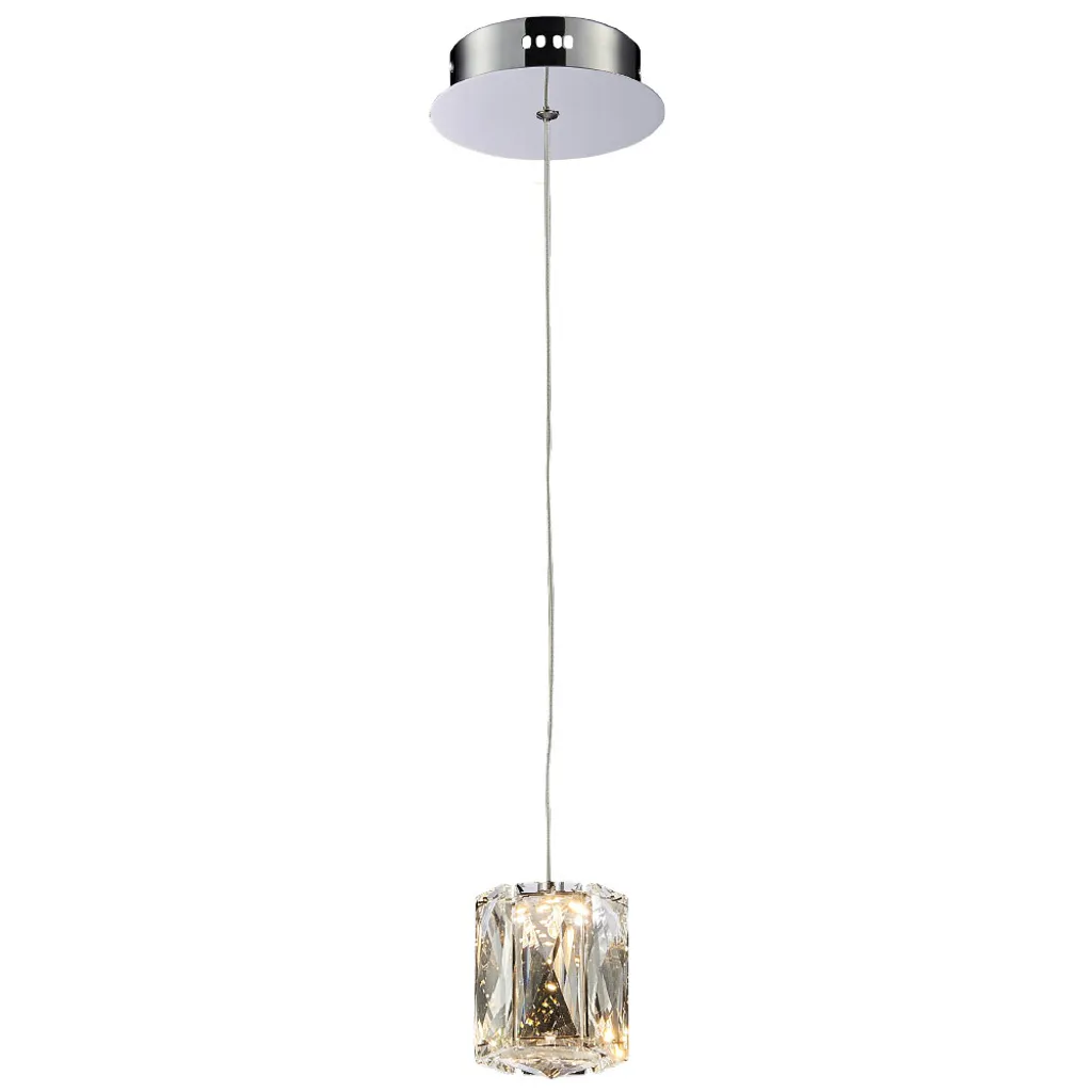 Suspension LED POLAR 5W lumière blanc chaud 3000K en acier inox argent