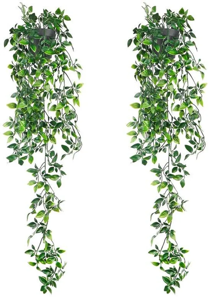 Fleurs artificielles pour zones sombres : plante suspendue plastique