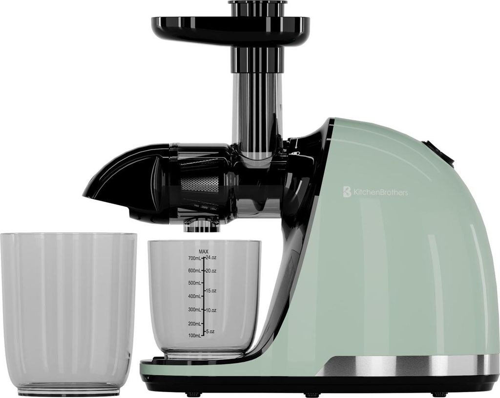 KitchenBrothers Slow Juicer - Entsafter - Obst- und Produktbild 