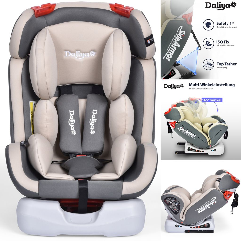 Baby & Kind Babyartikel Babyschalen & Kindersitze Sitzerhöhungen Bebies First Sitzerhöhung mit Isofix Topo 