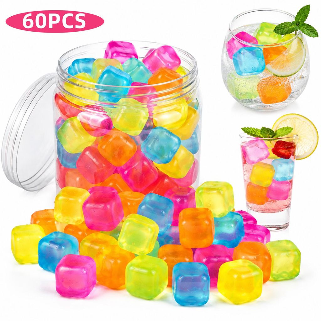 Wiederverwendbare Eiswürfel 60 Stück, Kühlwürfel aus Produktbild 